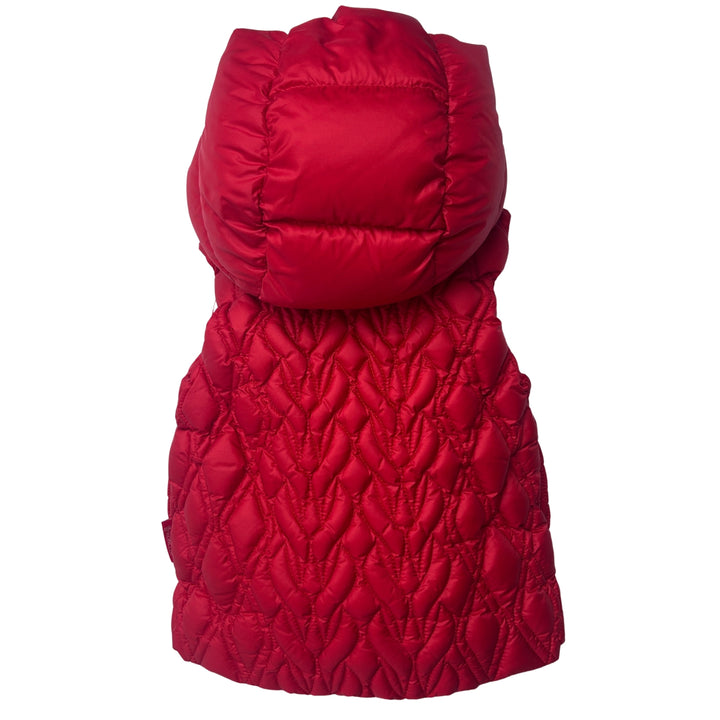 MONCLER ENIS QUILTED DOWN GILET – RED – 18–24 MONTHS