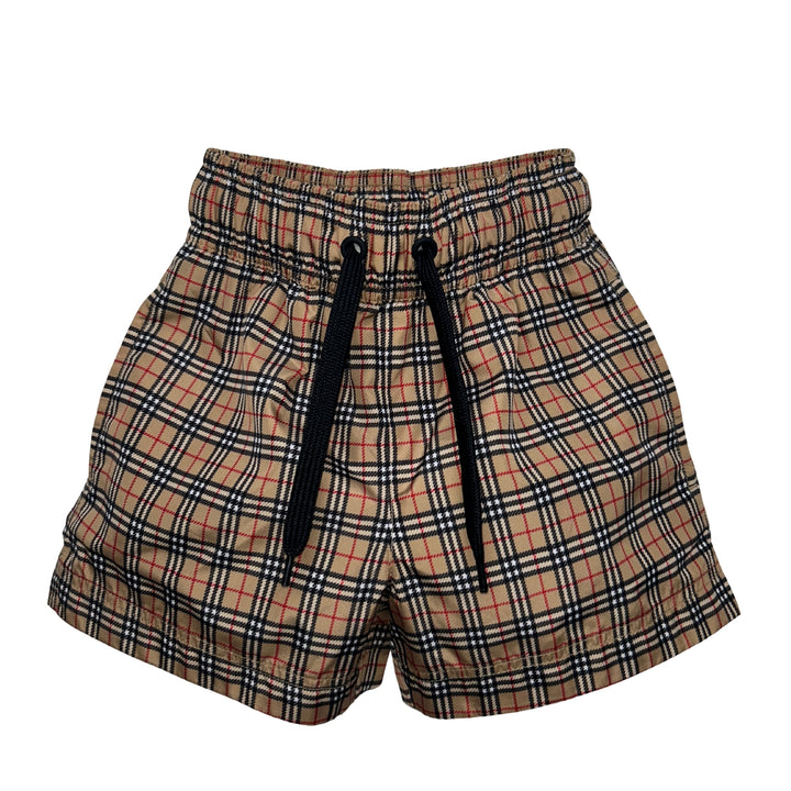 BURBERRY VINTAGE CHECK SWIM SHORTS – ARCHIVE BEIGE – AGE 3 YEARS