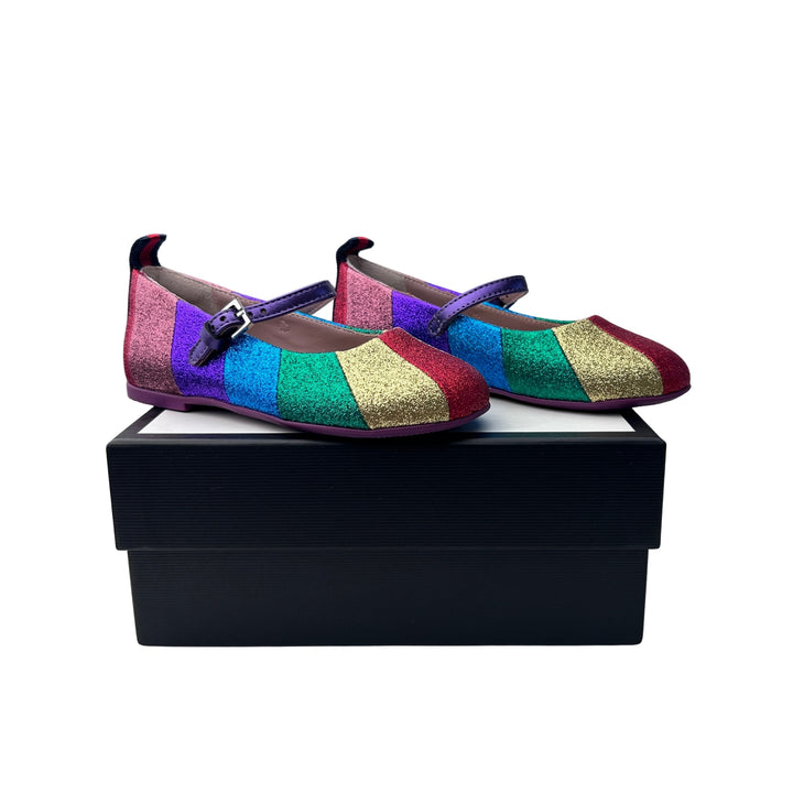 GUCCI RAINBOW GLITTER SHOES – MULTICOLOUR – SIZE 24
