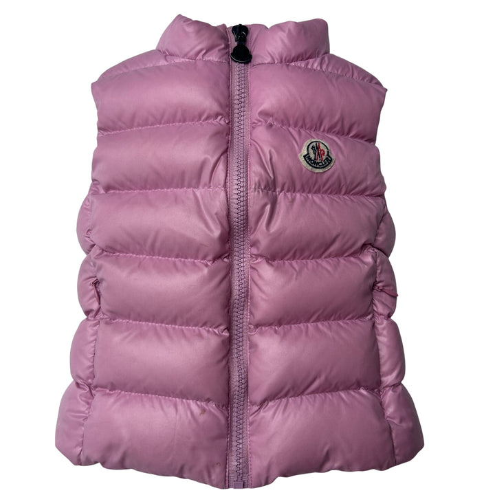 MONCLER GHANY DOWN GILET – PINK – AGE 4 YEARS