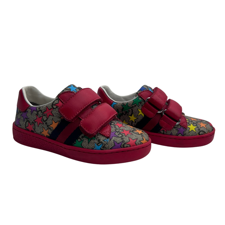 GUCCI GG SUPREME STAR VELCRO TRAINERS – BEIGE – SIZE 24