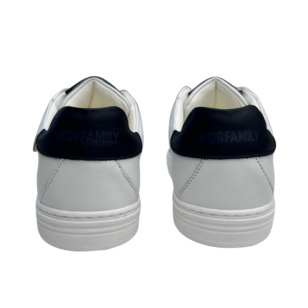 DOLCE &amp; GABBANA DG FAMILY VELCRO TRAINERS – WHITE – SIZE 32