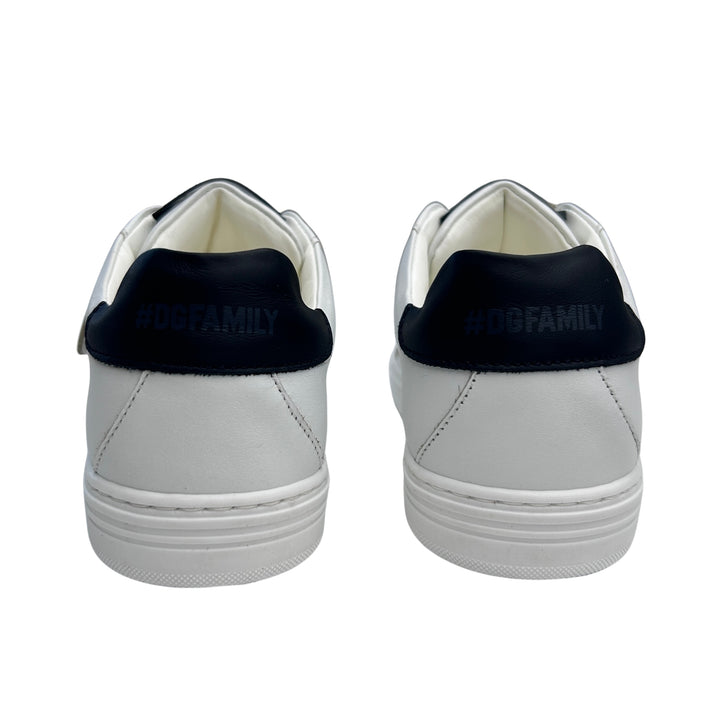 DOLCE &amp; GABBANA DG FAMILY VELCRO TRAINERS – WHITE – SIZE 32