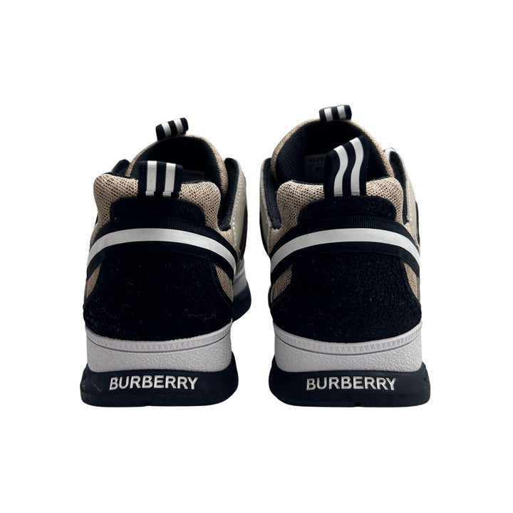 BURBERRY STRIPE PANEL TRAINERS – BEIGE – SIZE 33