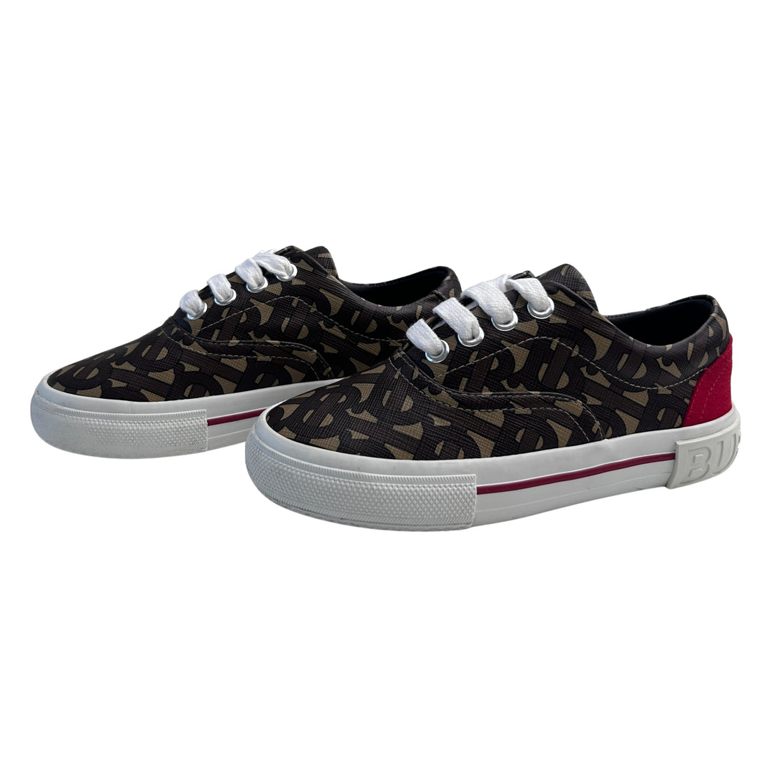 BURBERRY TB MONOGRAM TRAINERS – BROWN – SIZE 30
