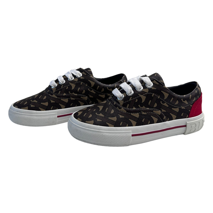 BURBERRY TB MONOGRAM TRAINERS – BROWN – SIZE 30
