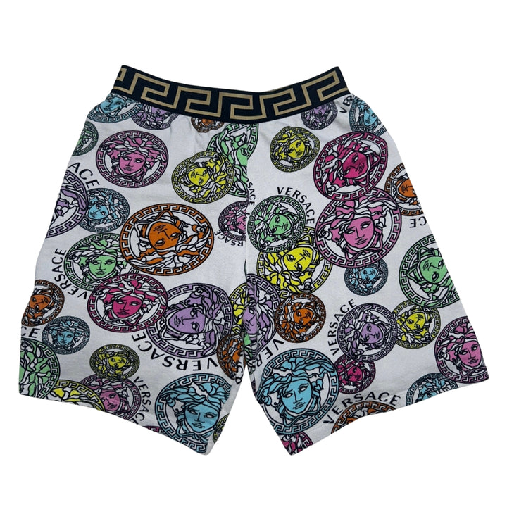 VERSACE MEDUSA PRINT SHORTS – WHITE – 12 YEARS