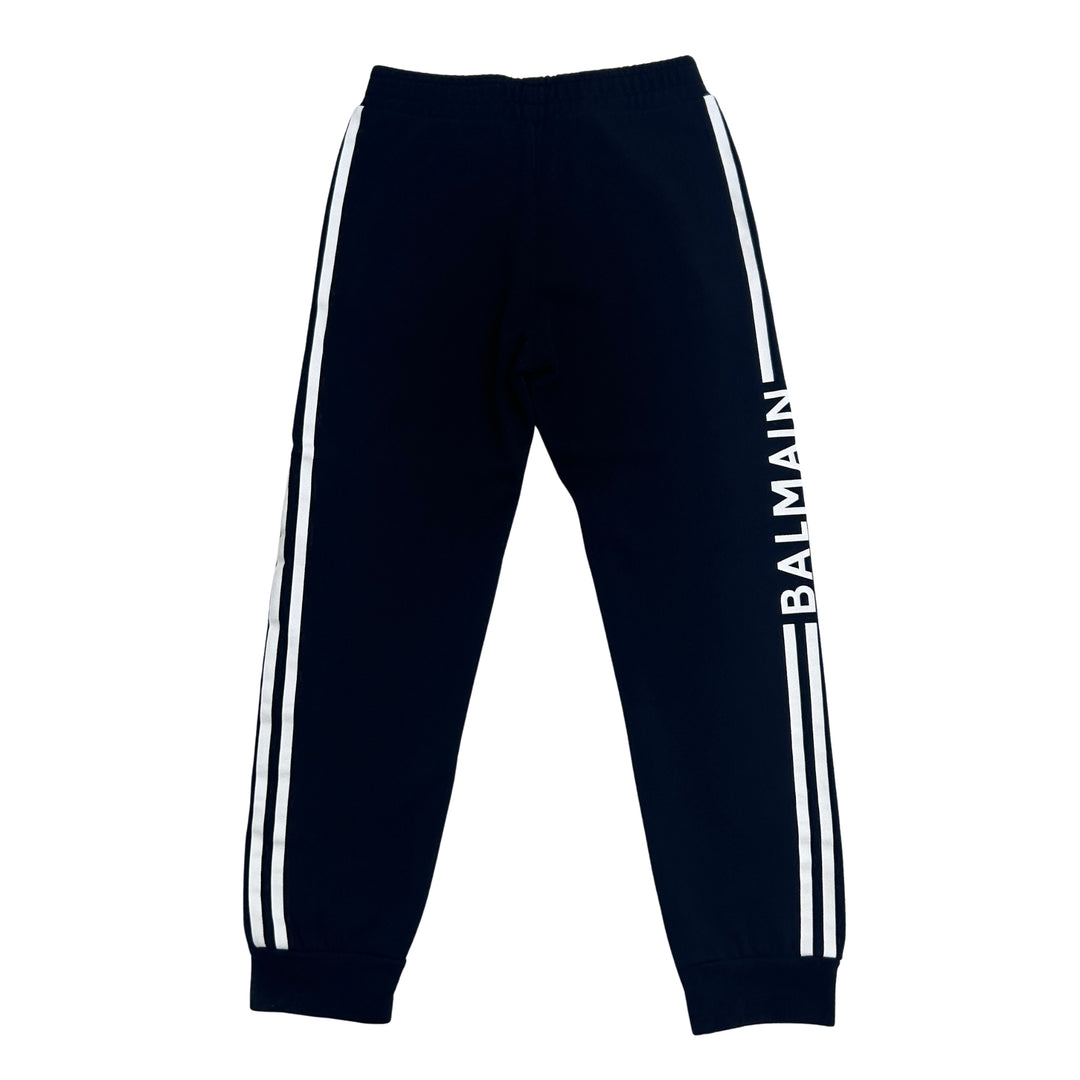 BALMAIN LOGO JOGGERS – BLACK – 12 YEARS