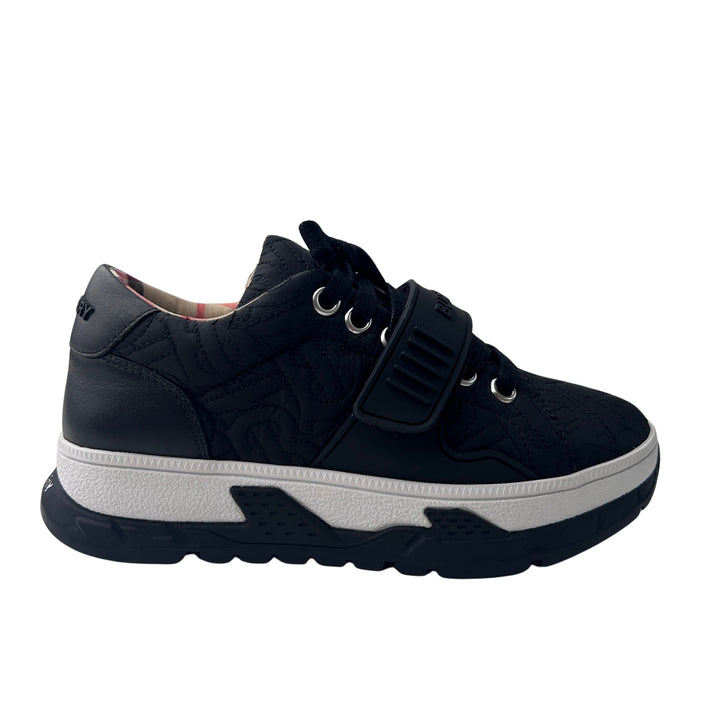 BURBERRY STRAP TRAINERS – BLACK – SIZE 31