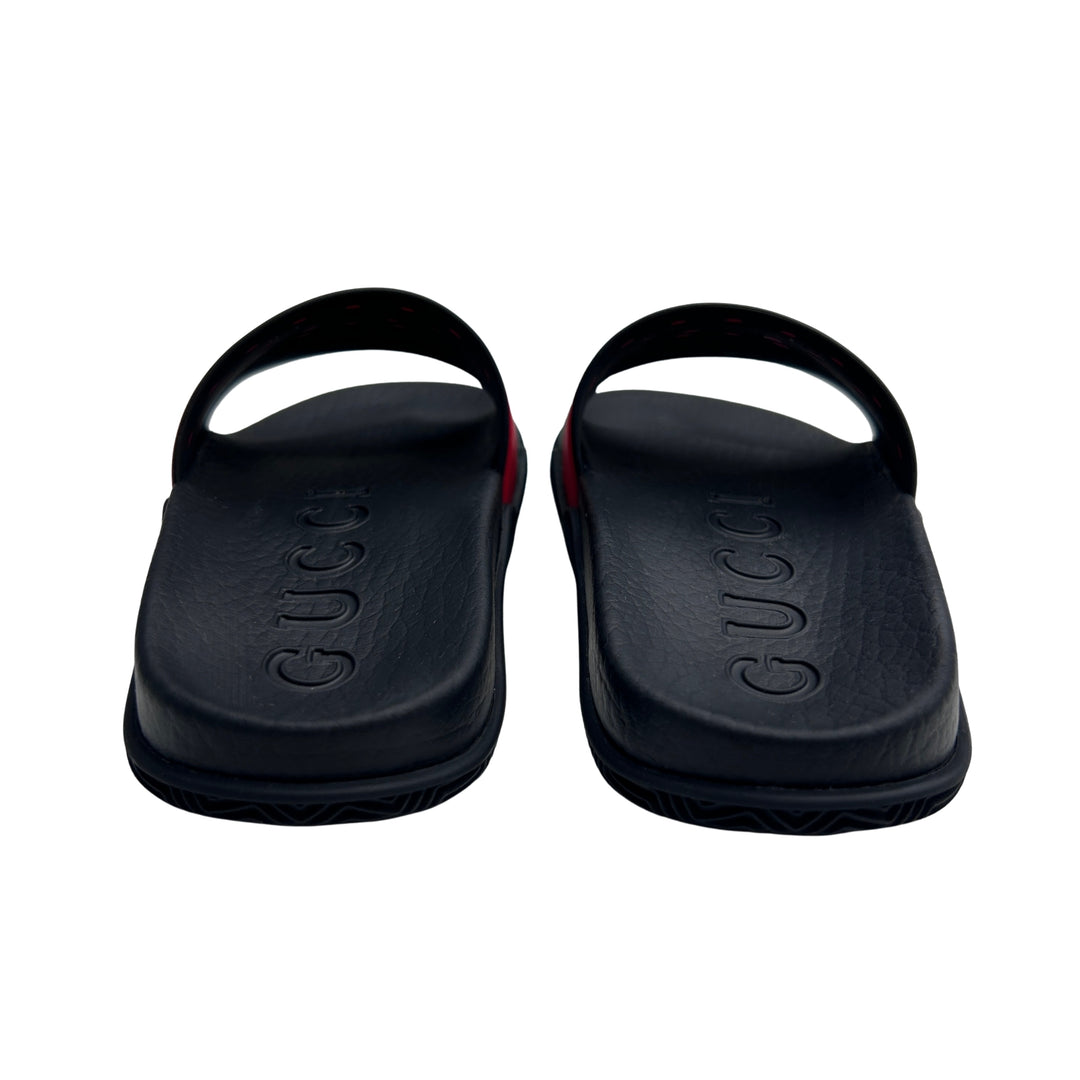 GUCCI GG WEB SLIDES – BLACK – SIZE 30