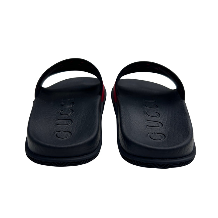 GUCCI GG WEB SLIDES – BLACK – SIZE 30
