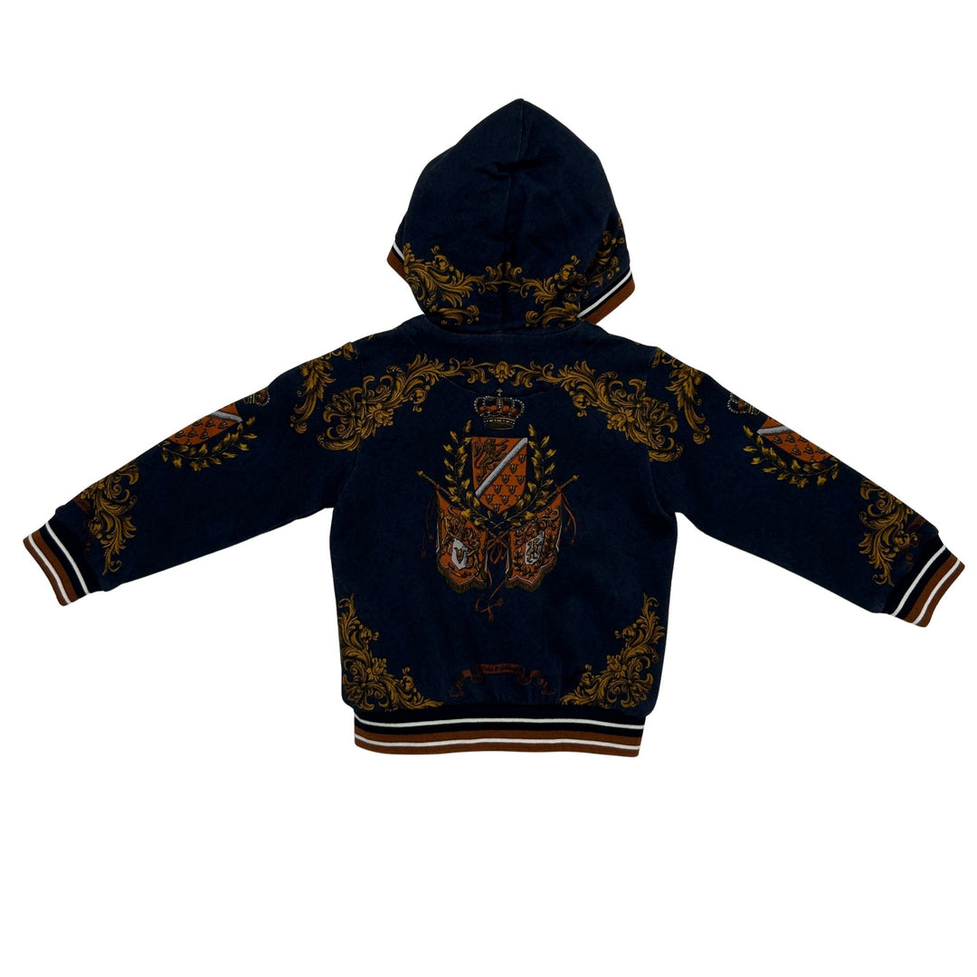 DOLCE &amp; GABBANA BAROQUE PRINT TRACKSUIT SET – NAVY – 12-18 MONTHS