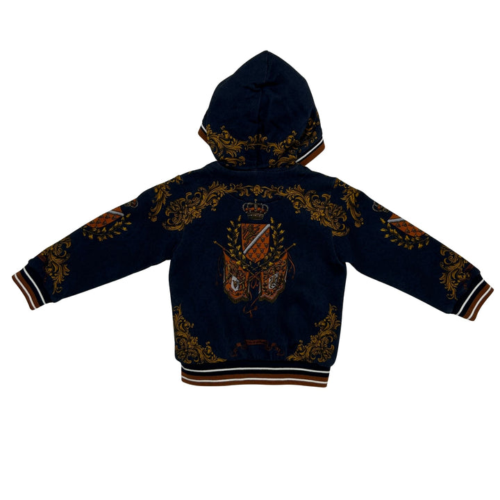 DOLCE &amp; GABBANA BAROQUE PRINT TRACKSUIT SET – NAVY – 12-18 MONTHS
