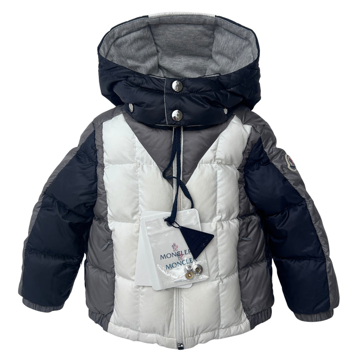 MONCLER ACHILLIOS GIUBBOTTO DOWN JACKET – NAVY – 12–18 MONTHS