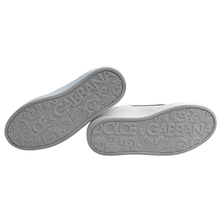 DOLCE &amp; GABBANA DG FAMILY VELCRO TRAINERS – WHITE – SIZE 32