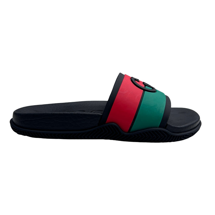 GUCCI GG WEB SLIDES – BLACK – SIZE 30