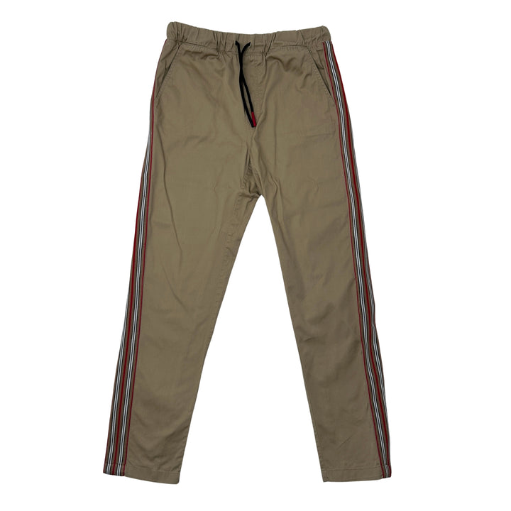 BURBERRY SIDE STRIPE TROUSERS – BEIGE – 12 YEARS