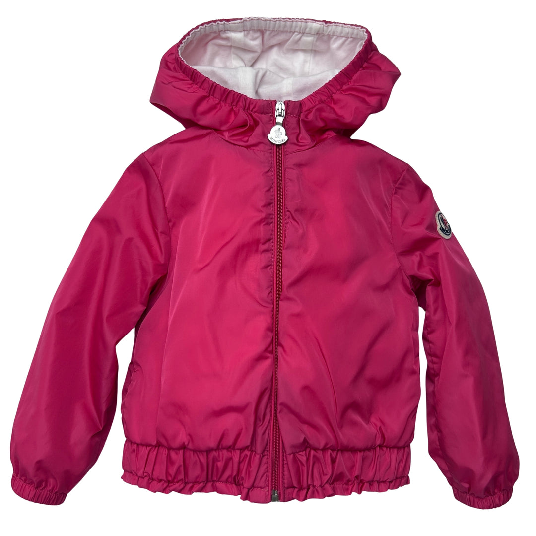 MONCLER POEMA HOODED JACKET – PINK – 18-24 MONTHS