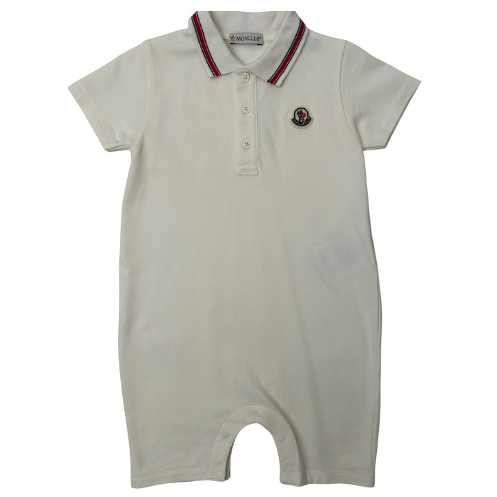 MONCLER POLO ROMPER – CREAM – 18-24 MONTHS