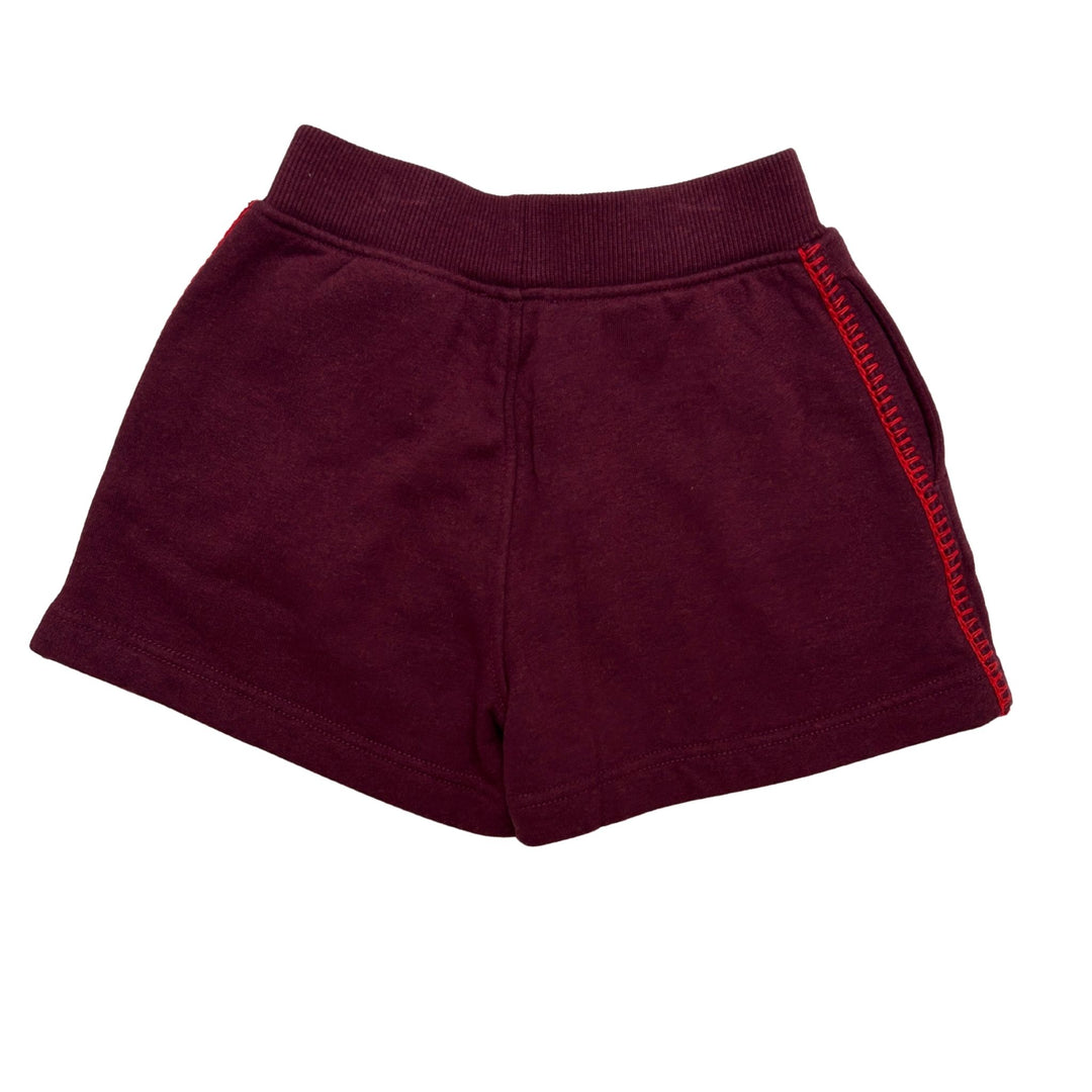 BURBERRY LOGO SHORTS – BURGUNDY – 4 YEARS
