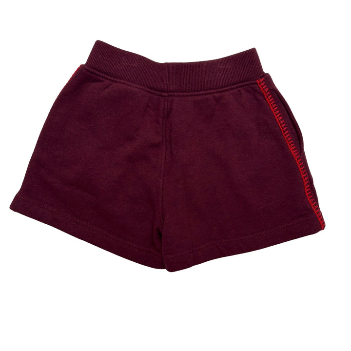 BURBERRY LOGO SHORTS – BURGUNDY – 4 YEARS