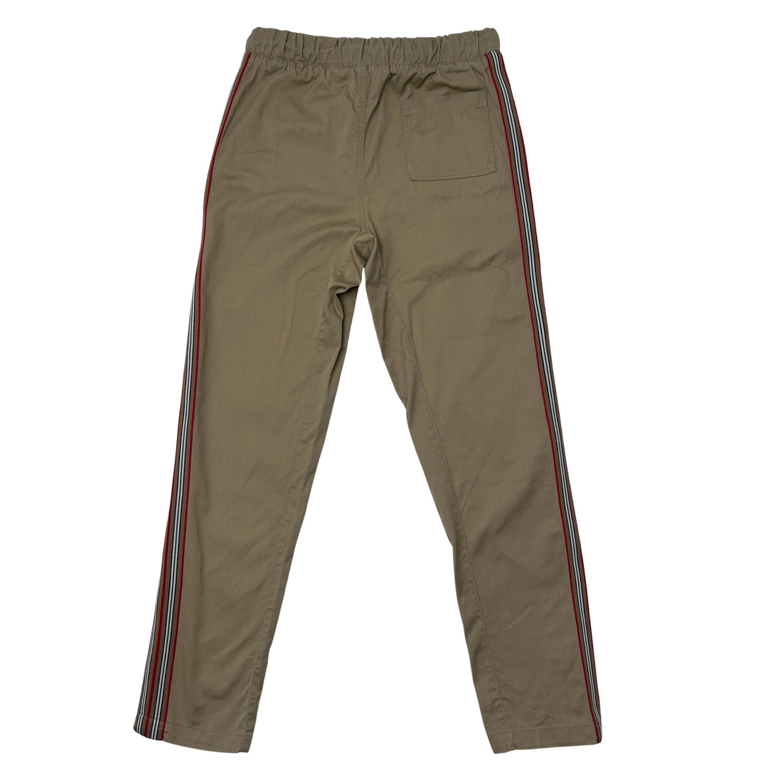 BURBERRY SIDE STRIPE TROUSERS – BEIGE – 12 YEARS