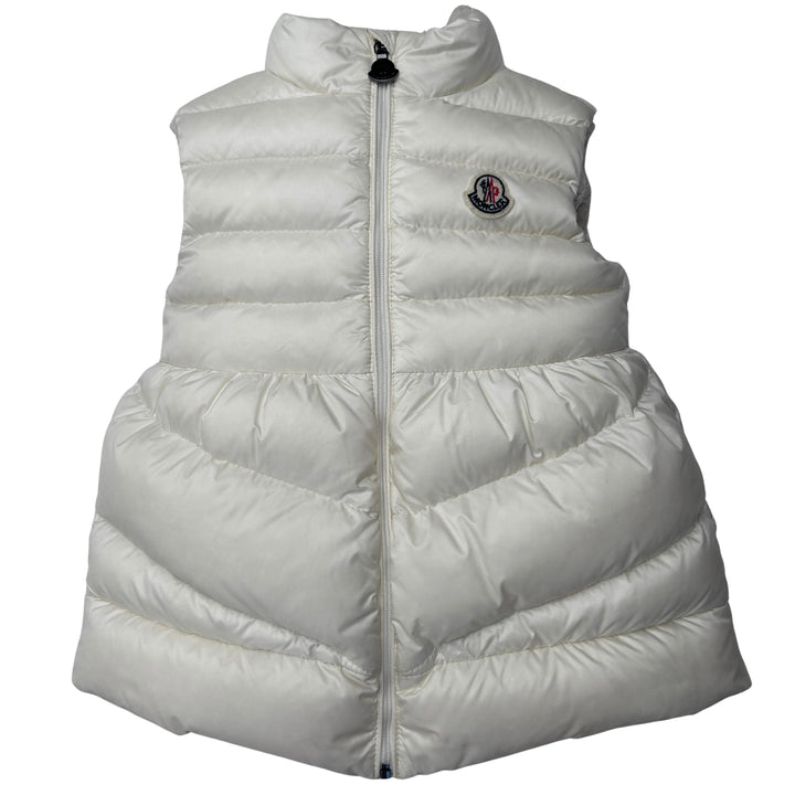 MONCLER LAMA DOWN GILET – WHITE – AGE 3 YEARS