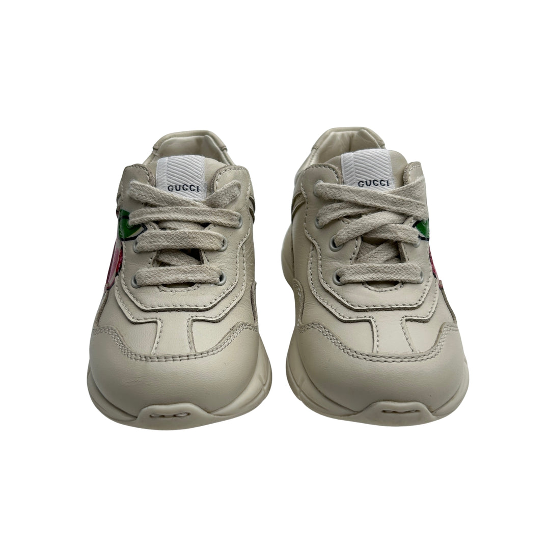GUCCI GG APPLE TRAINERS – CREAM – SIZE 21