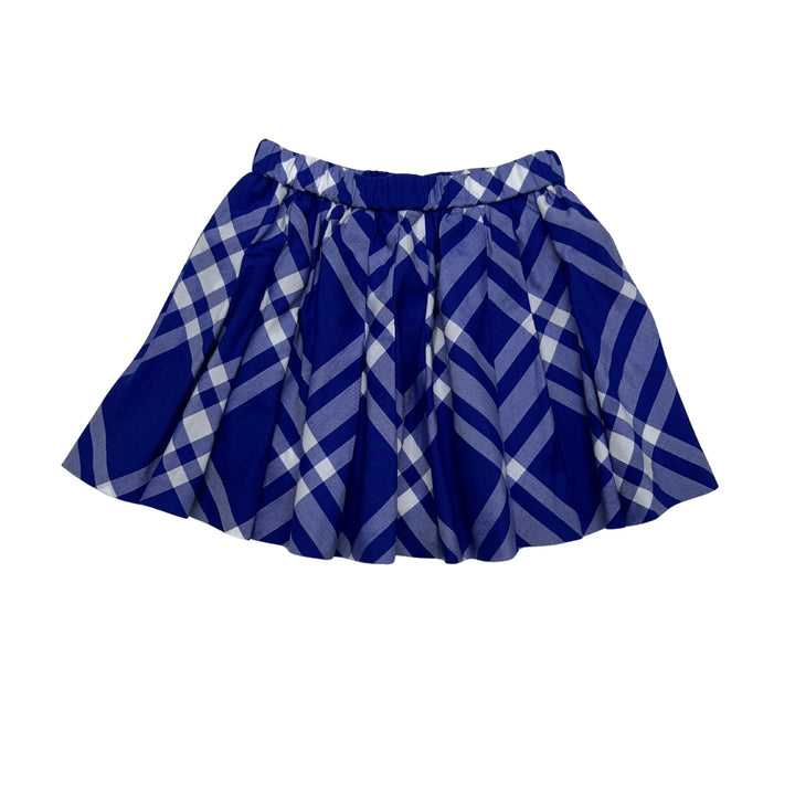 BURBERRY CHECK SKIRT - BLUE - 4 YEARS
