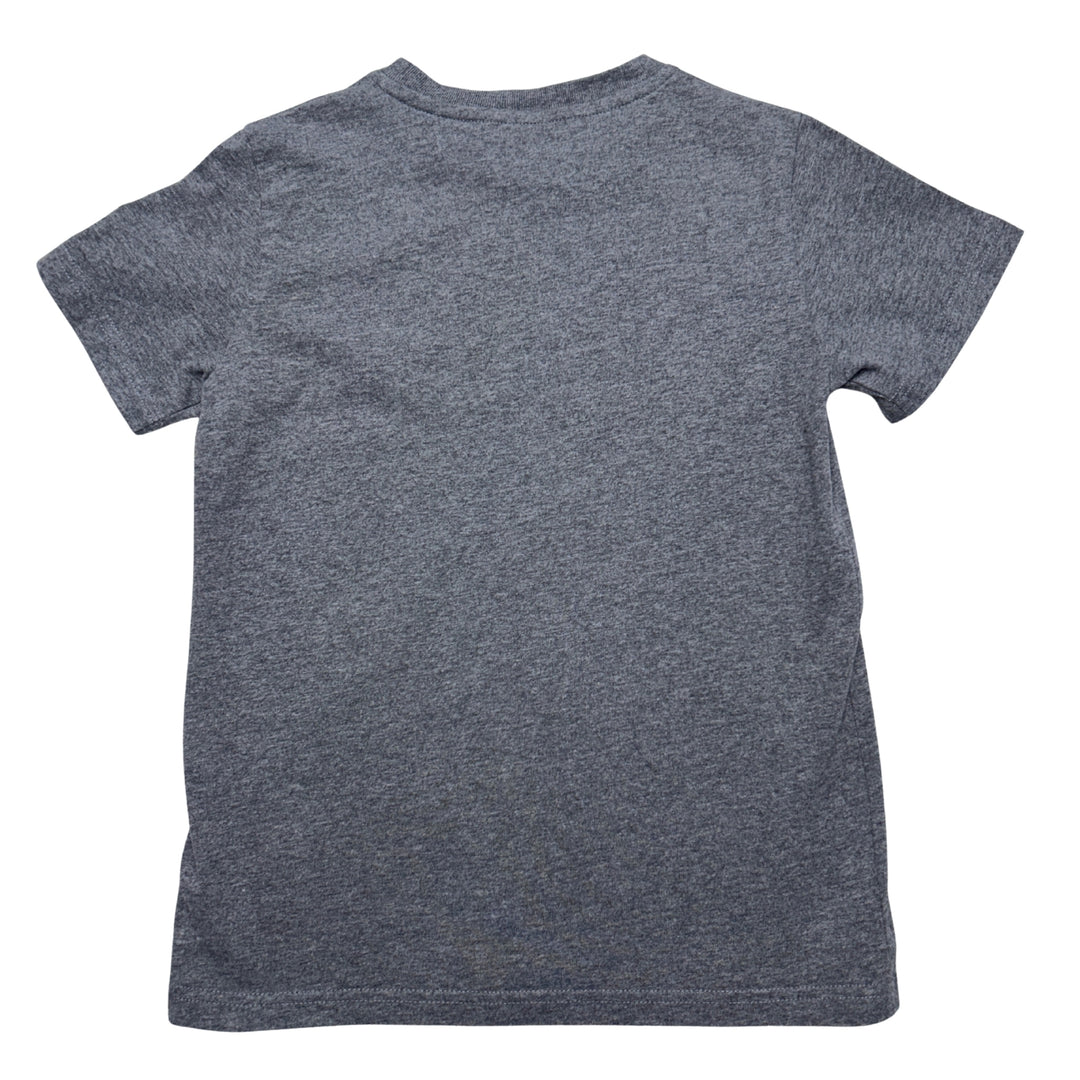MONCLER LOGO T-SHIRT BADGE SLEEVE – GREY – 10 YEARS