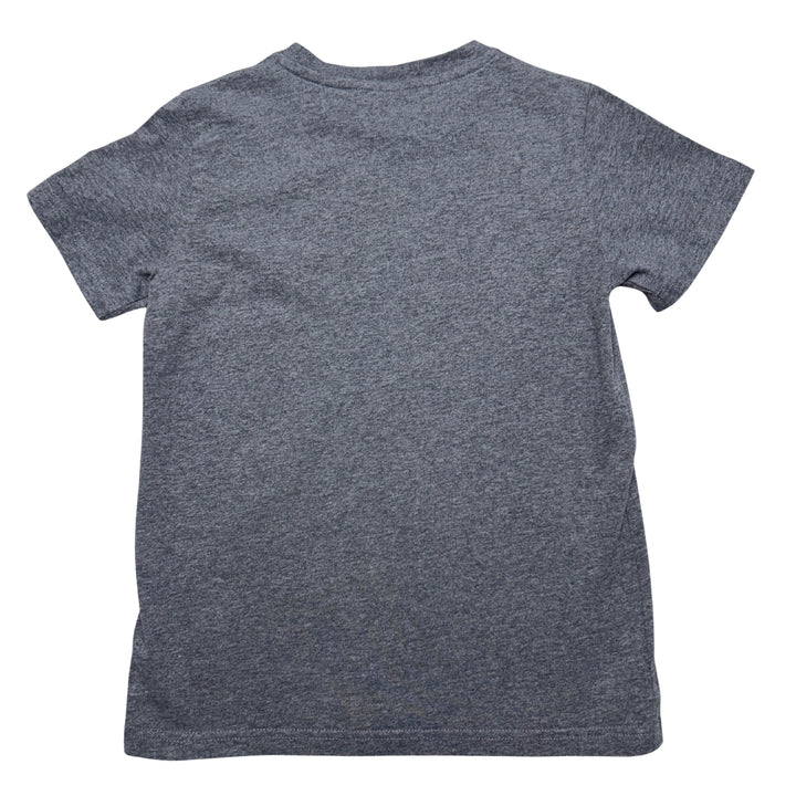 MONCLER LOGO T-SHIRT BADGE SLEEVE – GREY – 10 YEARS